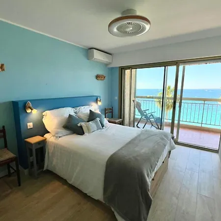 아파트 Les Pins - Sea View - 4 People - Parking 주앙레핑